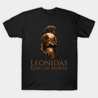 Leonidas - King Of Sparta - Steampunk Ancient Greek Helmet T-Shirt